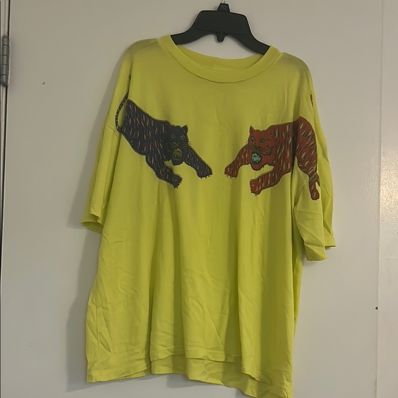 Raquel Allegra Yellow Panther Graphic T-Shirt - Picture 7 of 7